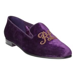 Ralph Lauren Purple Label Alonzo Velvet Slippers 39B Italy
